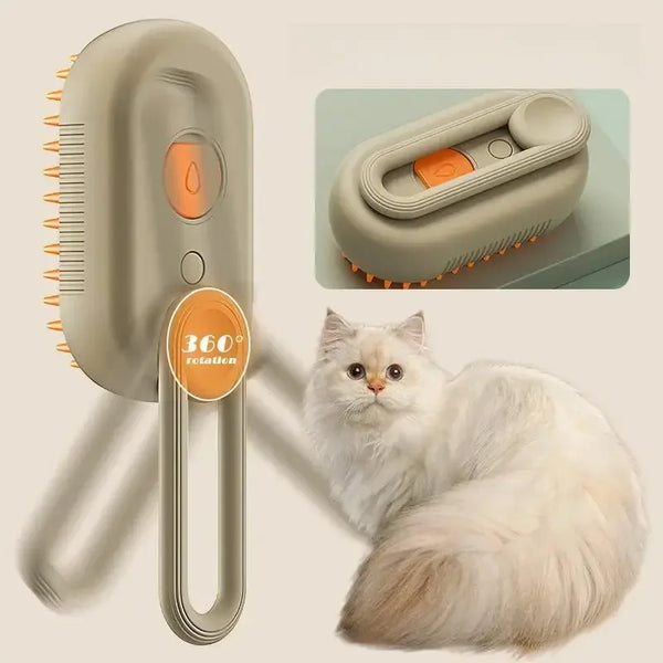 Steam Brush Pet Grooming Pro